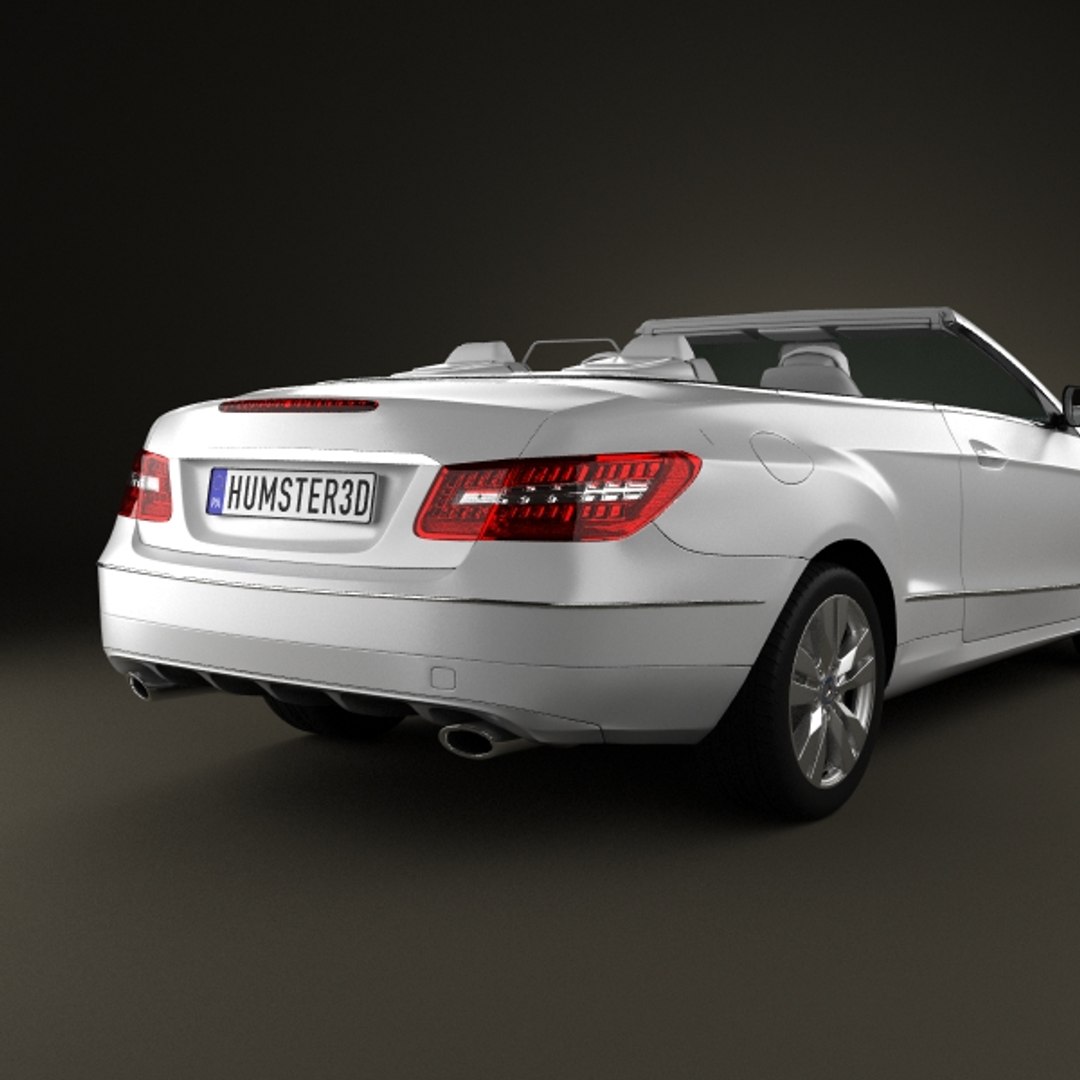 3d obj mercedes-benz e class cabrio