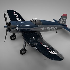 3D f4u corsair vought usa
