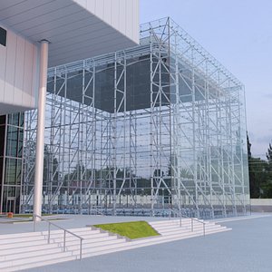 Glass Cube Observatory 3D model
