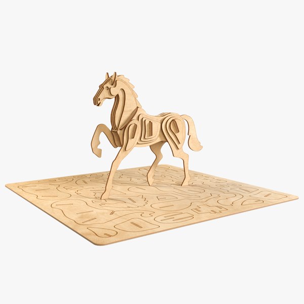 horse laser cut 3D
