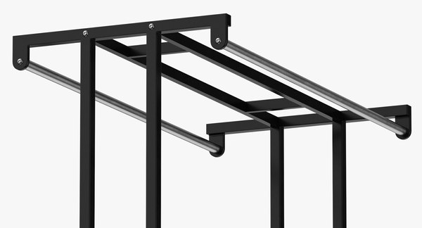Double Hangrail Rack Rental – Clothing Display | OC & LA