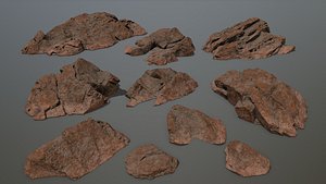 desert rock 3D model