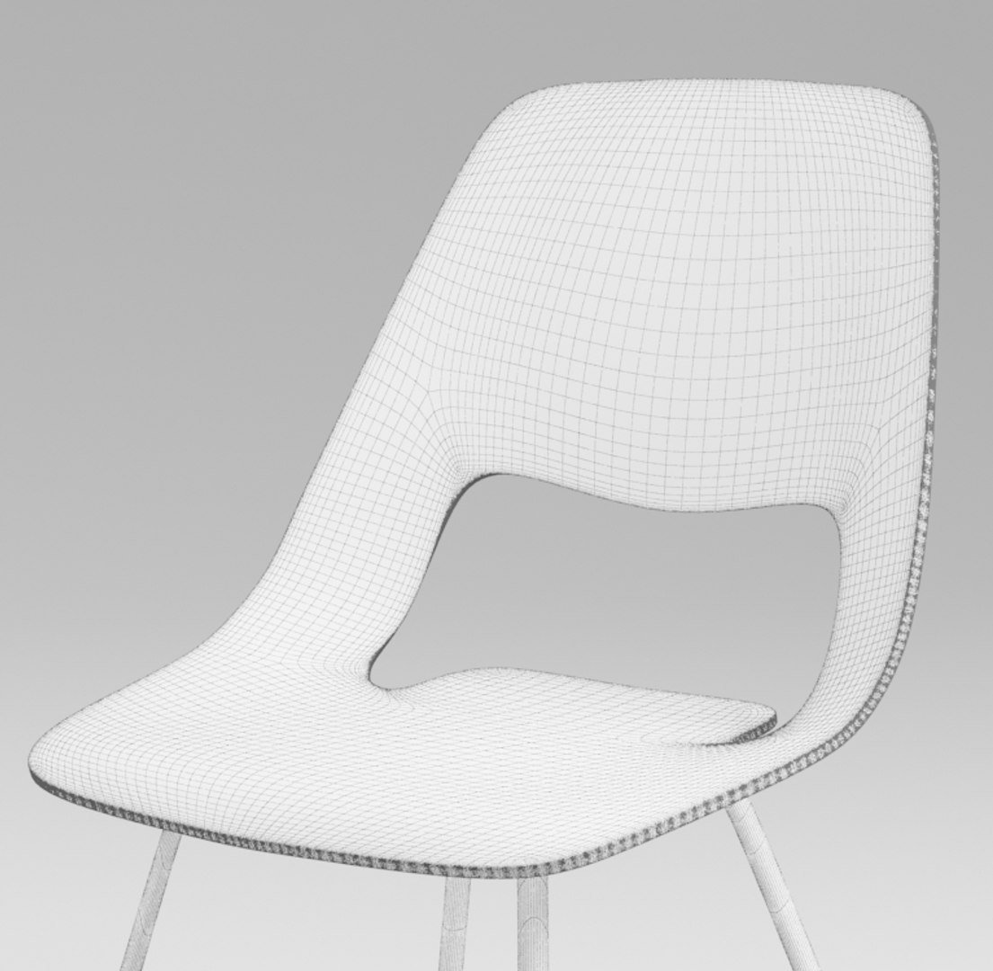 3d model chair jill vitra