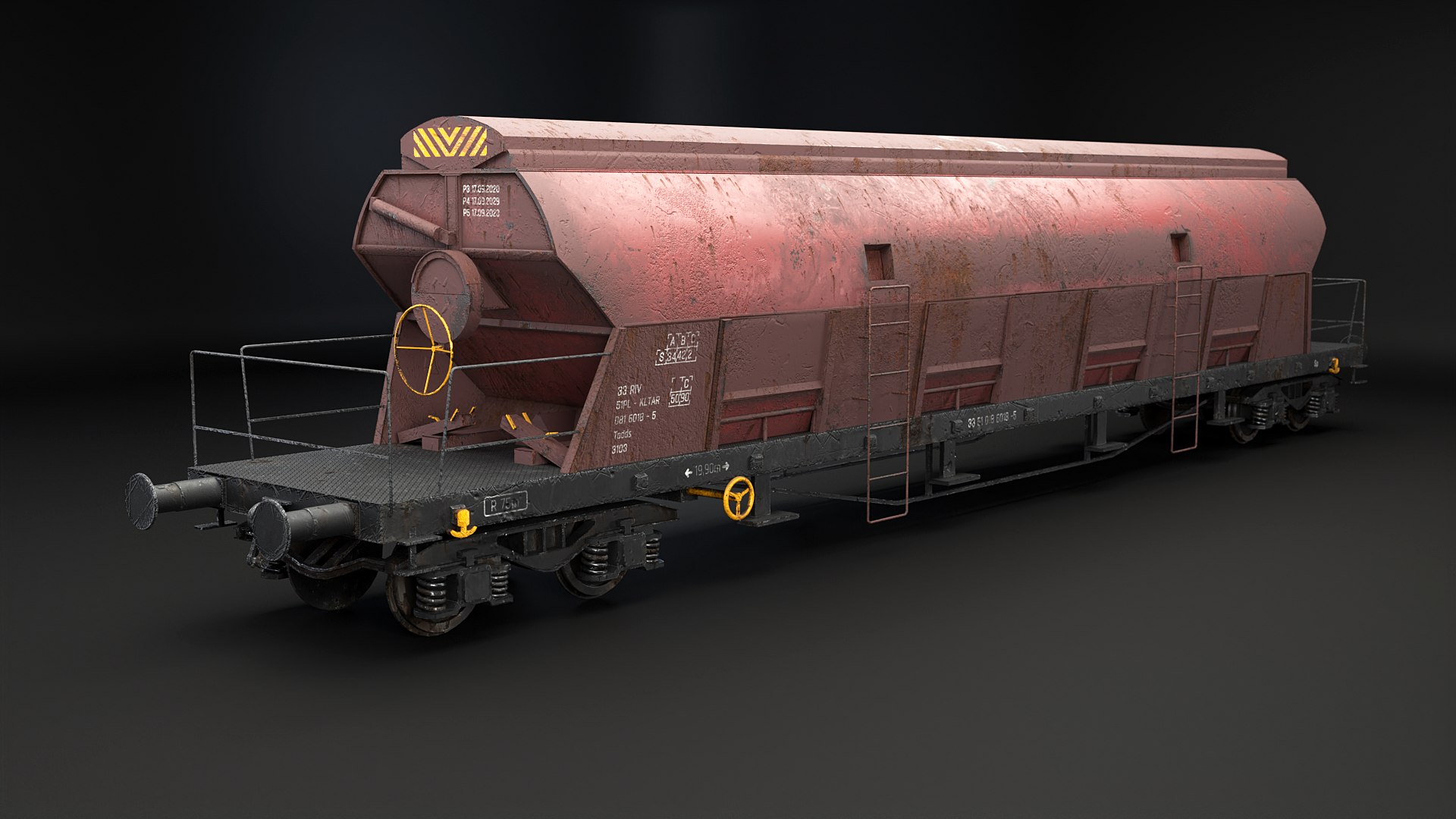 Used Electric Locomotive And Railcars 3D - TurboSquid 2244358