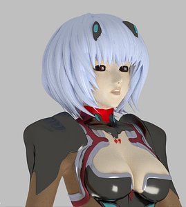 3D rei ayanami figure model