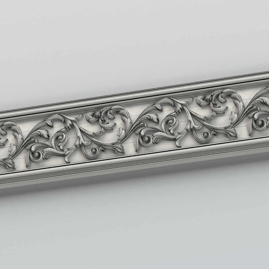 3d decorative molding model