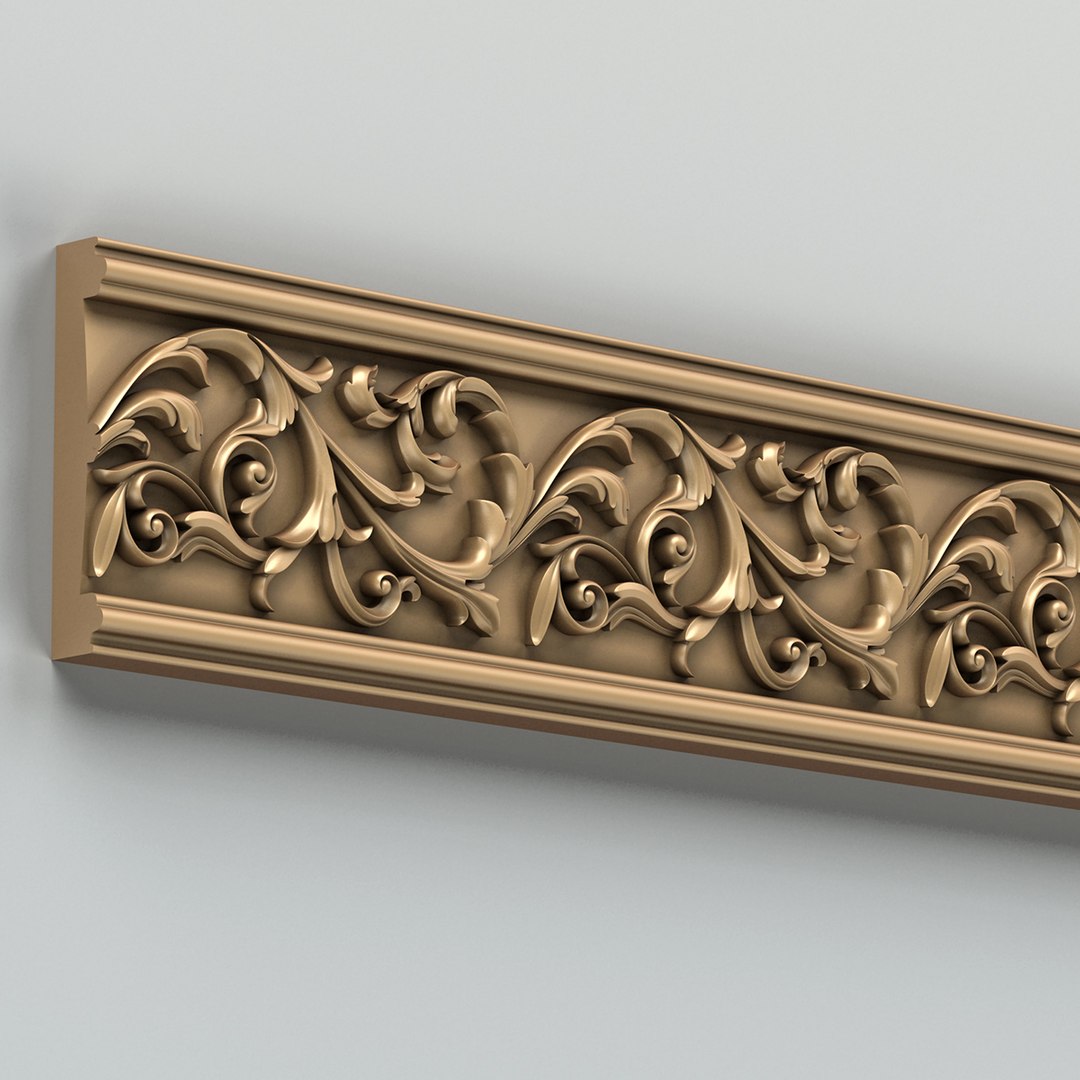 3d decorative molding model