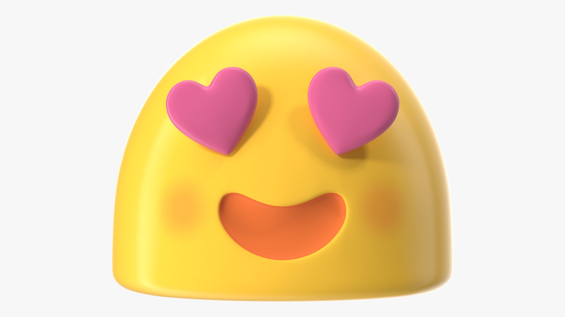 Heart Eyes Android Emoji 3D - TurboSquid 1823731