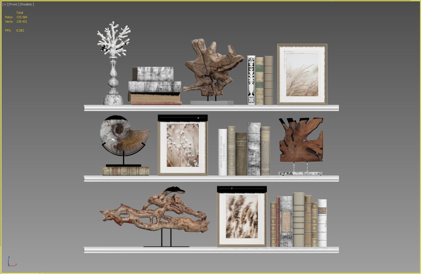 Decor set books 3D model - TurboSquid 1598143