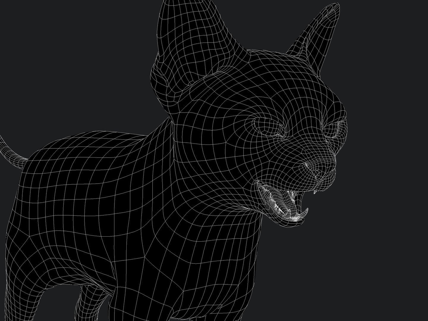 3D Cat Black RIG - YETI Version - TurboSquid 2117790