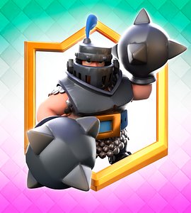 Clash Royale Mega Knight Card 3D model