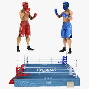 Boxer Ring and Boxers Collection model