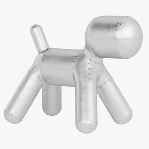 Rivets Aviation Aluminium Dog Chair 3D model