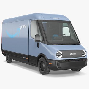 Amazon Electric Delivery Van Simple Interior 3D model