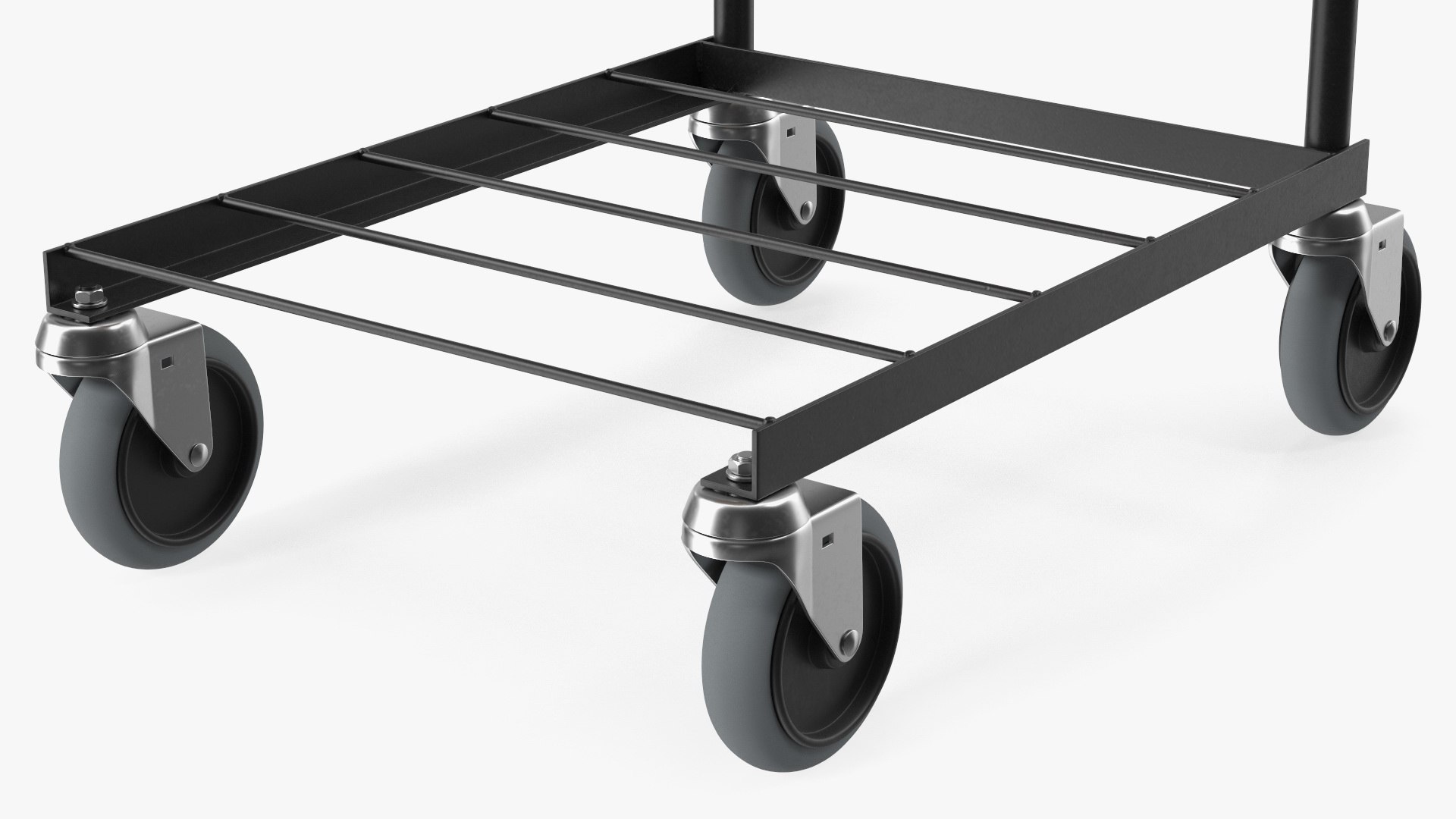 Mini Trolley With Two Shelves Black 3D Model - TurboSquid 1971280
