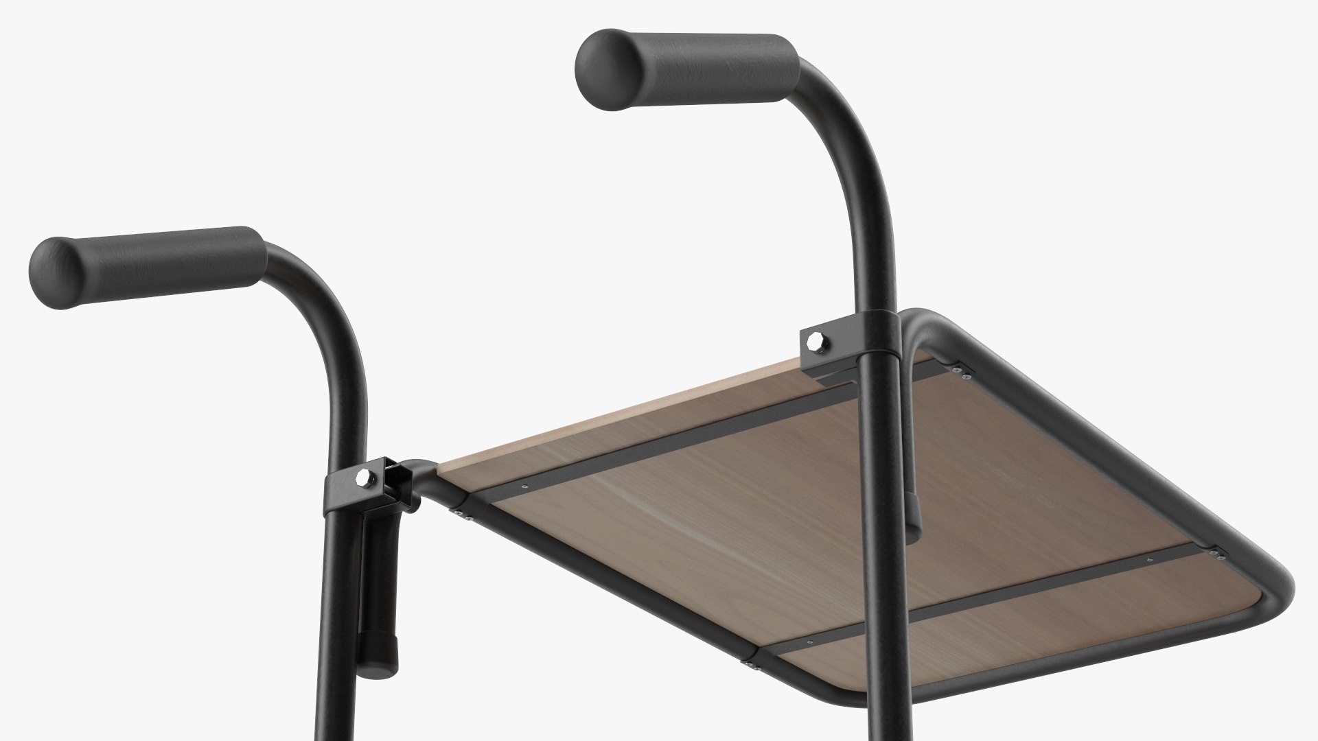Mini Trolley With Two Shelves Black 3D Model - TurboSquid 1971280