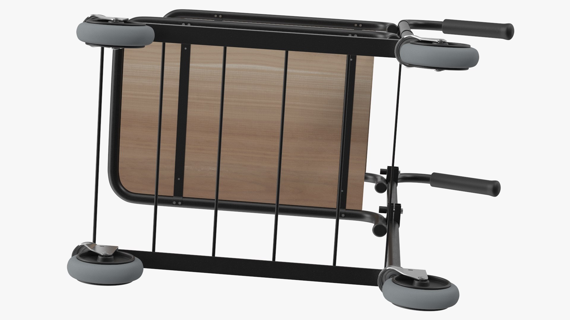 Mini Trolley With Two Shelves Black 3D Model - TurboSquid 1971280
