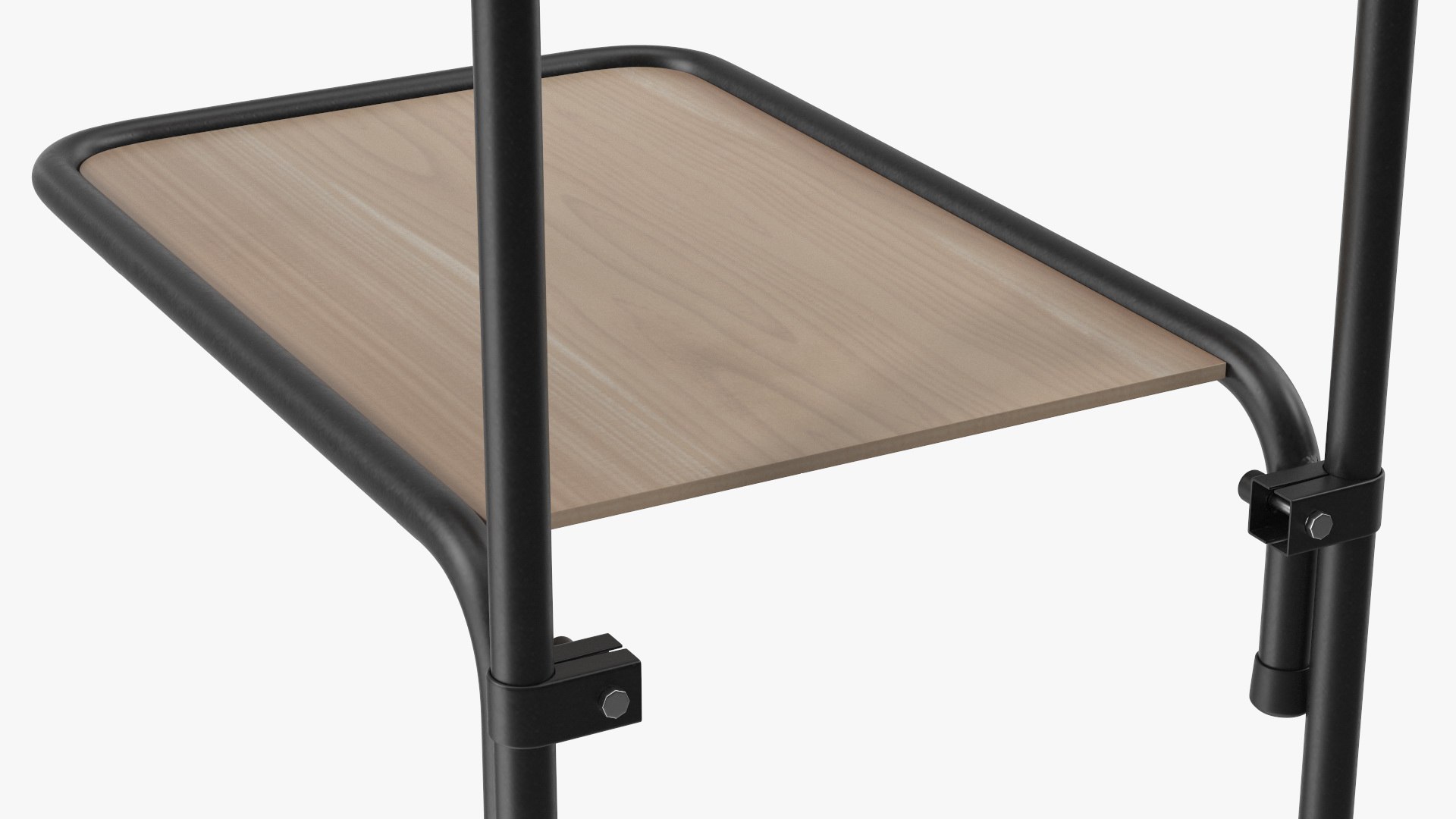 Mini Trolley With Two Shelves Black 3D Model - TurboSquid 1971280