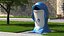 3D model Shaped Trash Cans Collection 2