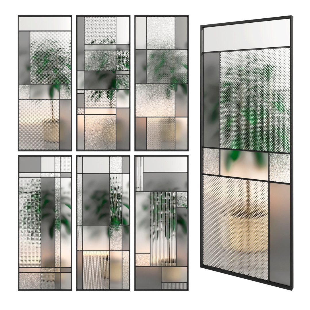 3D Glass Partition 02 Model - TurboSquid 1906898