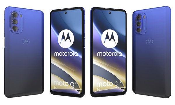 Motorola Moto G51 Indigo Blue 3D model