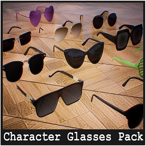 Glasses  10 Assets 3D