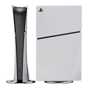 3D Sony playstation 5 slim model