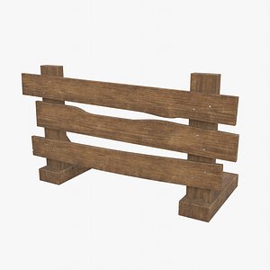 Wooden Barricade 3D