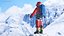 雪山登山者为玛雅人装配