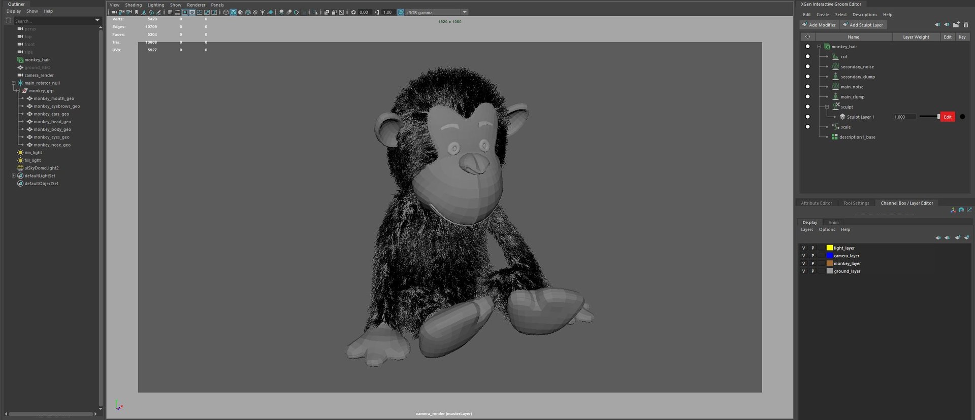 3D Plush Monkey - TurboSquid 1662263