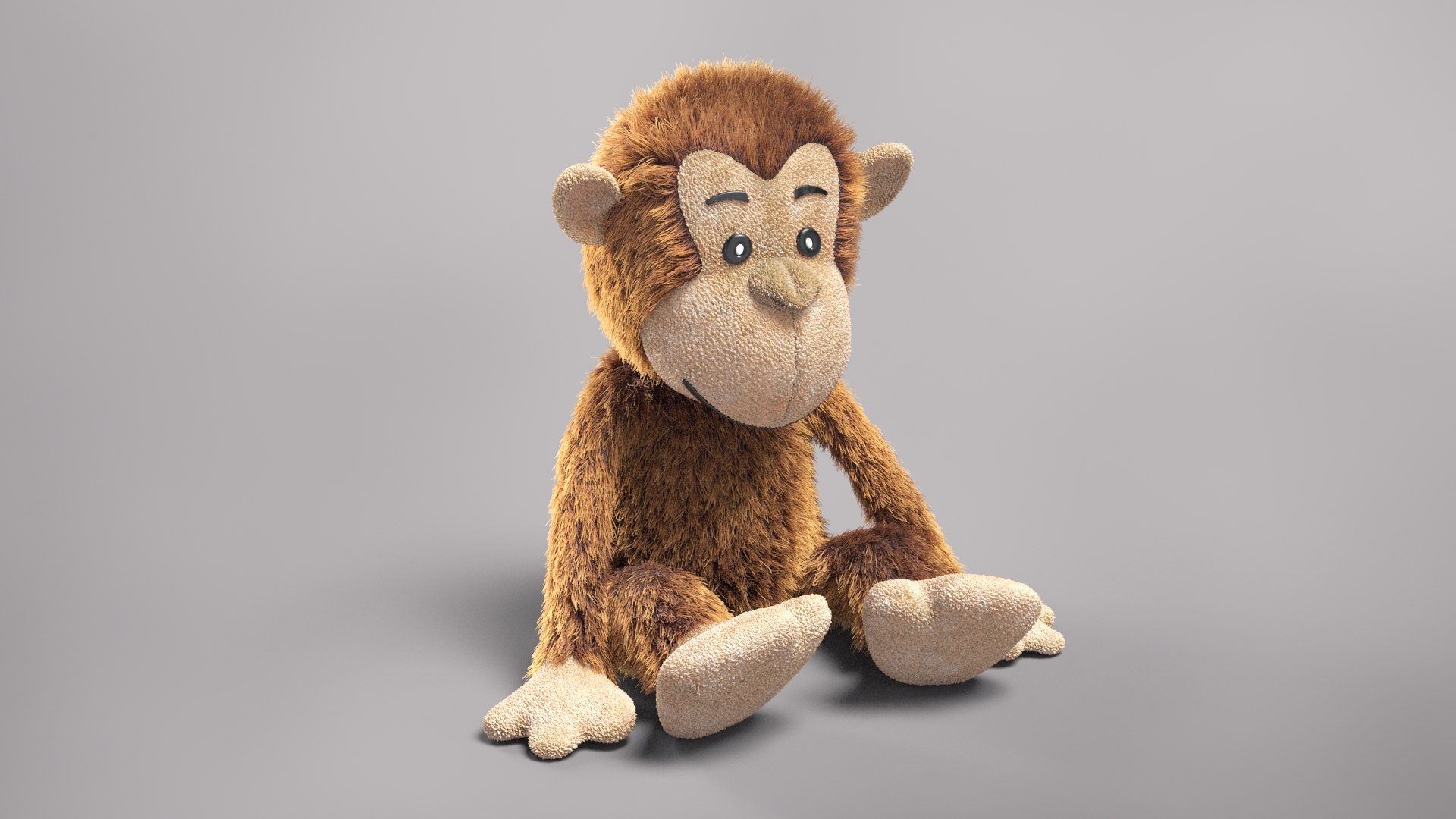 realistic plush monkey