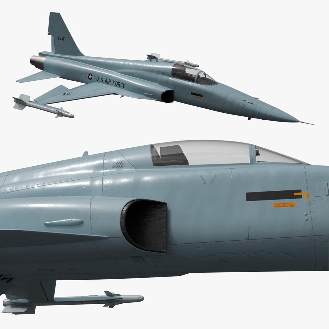 USAF Military Interceptor Aircraft Rigged For Cinema 4D 3D Model ...