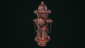 3D vintage hydrant