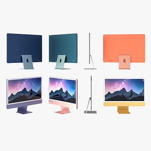 Apple iMac 24 Inch 2024 3D model