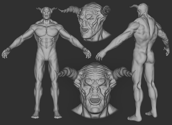 3d model of demon lord