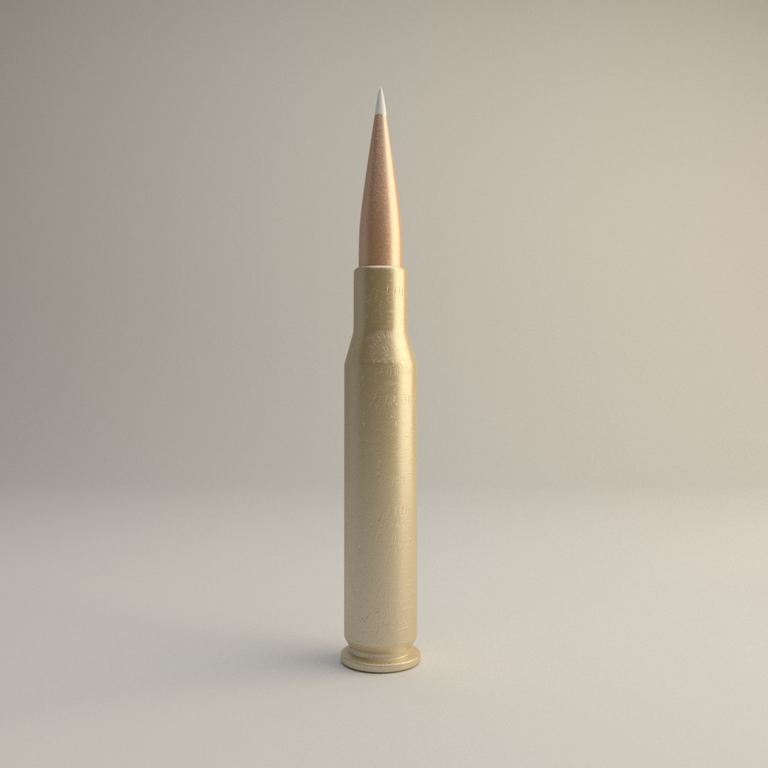 3D Rifle Bullet Model - TurboSquid 1423128