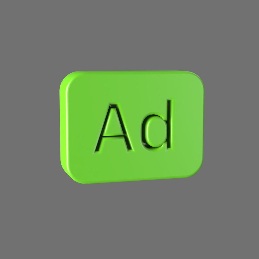 3D Ad Badge 3D - TurboSquid 2561374