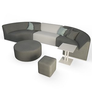 contemporary furniture sofa 3D model