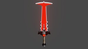 doom eternal sword weapon 3D model