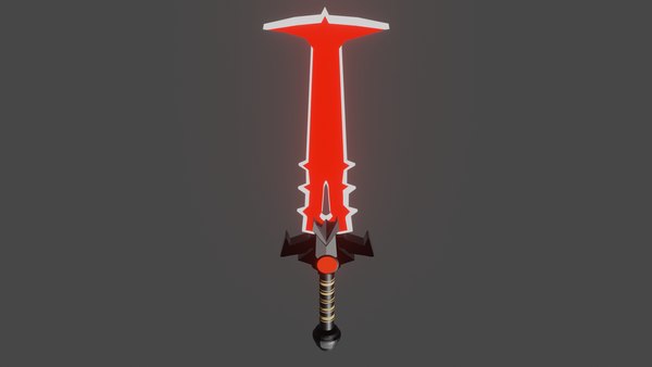 doom eternal sword weapon 3D model