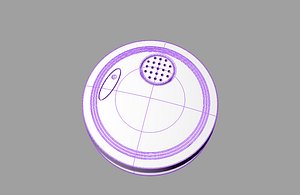 smoke detector 3d c4d