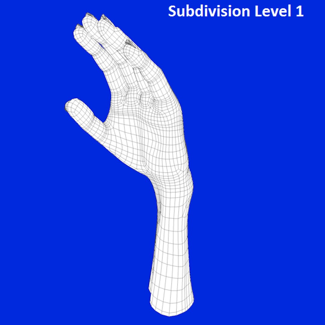 3d model realistic zombie hand