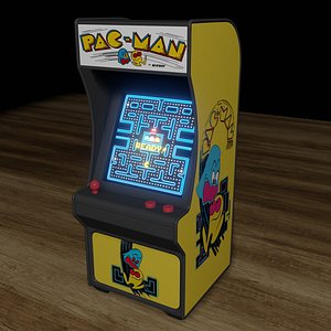 3D arcade machine model