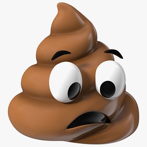 Anguished Poop Emoji Smile