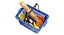 real shopping basket goods 3D model