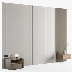 3D model Headboard Wall Panel Composition 09