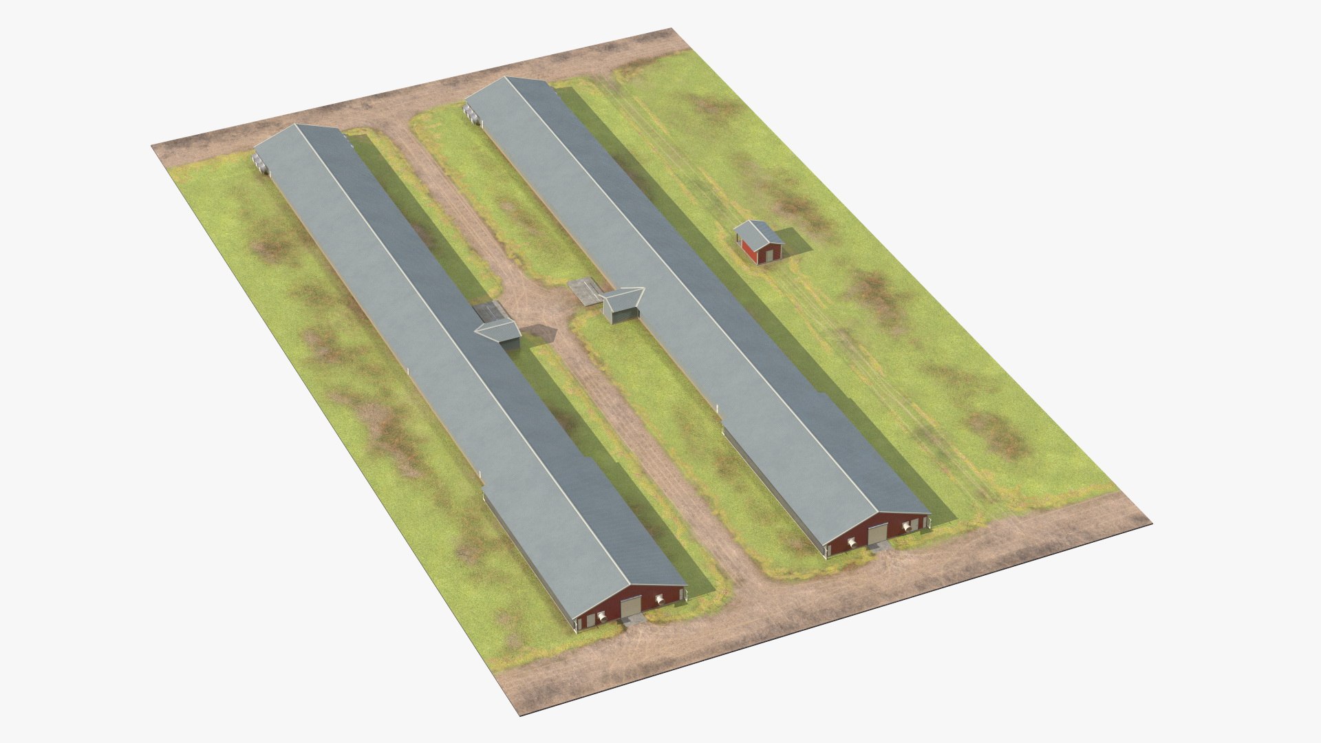 Poultry Farm 3D model preview
