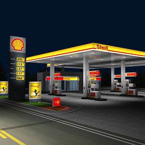 shell gas night