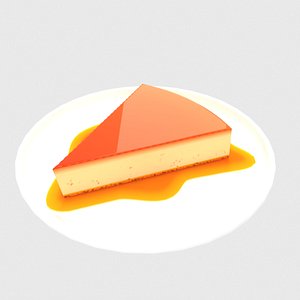 3D creme caramel