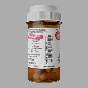pill bottle 3D model